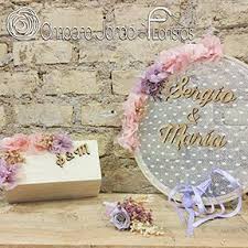 Quien dijo que un bastidor solo sirve para bordar? Bastidor Para Los Anillos Y Cajita De Arras Floristeria Amparo Jorda