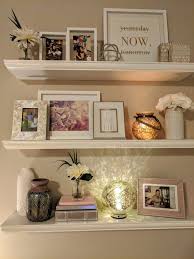 Romantic Glam Floating Shelves In Master Bedroom Shelf Decor Living Room Floating Shelf Decor Shelves In Bedroom