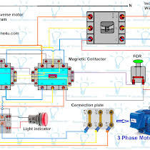 Contactor Wiring Guide For 3 Phase Motor With Circuit Breaker Overload Relay Nc No Switches Electrical O Reverse Electrical Diagram Basic Electrical Wiring