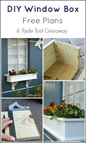 Easy flower window box diy how to make and hang window flower box. Free Diy Window Box Plans And A Giveaway