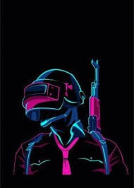 Pubg Line Art Metal Poster Print Yulius Ferdian Displate Pop Art Posters Poster Prints Posters Art Prints