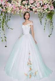 75 Most Breathtaking Colored Wedding Dresses In 2020 Pouted Com In 2020 Wedding Dresses Colored Wedding Dresses Bridal Dresses