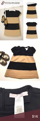 Janie And Jack Black Tan Color Block Dress Colorblock Dress Tan Color Clothes Design