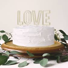 Style Me Pretty Gold Love Wedding Cake Topper 1 Count In 2020 Love Cake Topper Cake Toppers Wedding Cake Toppers