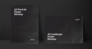 Download A3 Psd Poster Mockup Vol11 Psd Mock Up Templates Pixeden