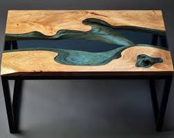 Mesa Epoxi Transparente De Nogal Oval Shape Etsy In 2020 Epoxy Resin Table Wood Resin Table Resin Furniture