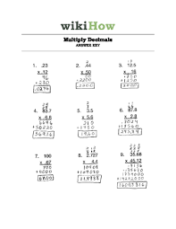 Note that there are two decimal places in the factors and two decimal places in the answer, but. How To Multiply Decimals 6 Steps With Pictures Wikihow