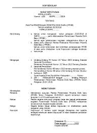 Tugasnya menyusun laporan keuanagan, menyimpan uang kas, dan bertanggung jawab atas ungpau dari para tamu. Sk Kepanitiaan Ppdb Format Kosong Doc