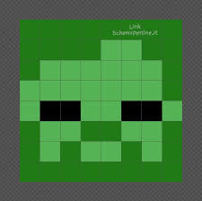 Lo Zombi Di Minecraft Schema Perline A Fusione Pyssla 8x8 Schemiperline It Minecraft Perline Arte Di Bambino