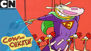 Cow and chicken on cartoon network. Cow And Chicken Super Cow Saves The Day Cartoon Network Youtube