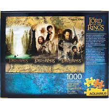 Lord of the rings 3000 piece puzzle by aquarius games 2020. Aquarius Lord Of The Rings Triptych 1000 Pc Puzzle Puzzles Toys Games General Logistic Ba
