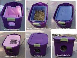 Let S Keep The Feral Kitties Cozy This Christmas Feral Cat Shelter Cat Shelter Outdoor Cat House