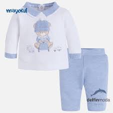 Conjunto Para Bebe Nino De Mayoral Newborn Oso Bordado Baby Bodysuit Girl Baby Boy Pants Traditional Baby Wear