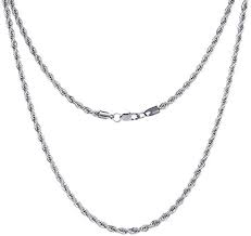 With thousands of earrings, rings, and. Feel Style Men Necklace Stainless Steel Chain Silver Plated Chain 3 5mm Twist Rope Box Necklace 14 30 Inch Chain For Mens Women Boy Teen Jewelry Gift Jewelry Men