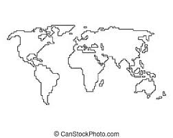 Weltkarte umrisse grob ich liebe wasser mit weltkarte umrisse. Cdn Xl Thumbs Canstockphoto Com Vector World Ma