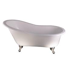 New antique inspired 54 black clawfoot bathtub cast iron original porcelain white feet tub package. Barclay Griffin Cast Iron Slipper Freestanding Tub Luxury Freestanding Tubs
