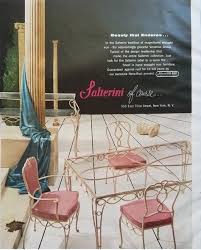 John salterini (died 1952) was an italian immigrant and partner in salterini & gallo, a company that produced articles in wrought iron. Salterini Wrought Iron Vintage Patio