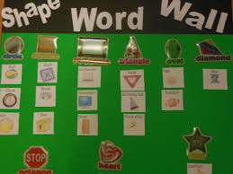 Pin By Evelyn Victorio On Word Wall For Preschool Centers Word Wall Shape Names Words