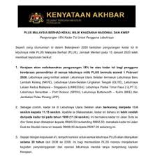 Kadar tol lebuhraya changlun kuala perlis. Kadar Tol Plus Turun 18 Tiada Kenaikan Selama 38 Tahun