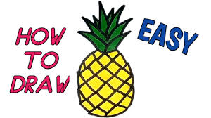 Upload, livestream, and create your own videos, all in hd. How To Draw Cute Pineapple Fruit Drawing And Painting Fruits Very Easy Drawings Cute Drawings Pencil Youtube