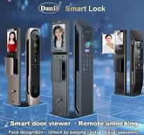 Digital Face Swipe Card Temporary Password Remote Unlock Smart Fingerprint  Lock Factory