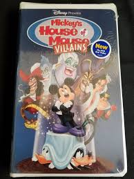 Disney S Mickey S House Of Mouse Villains Vhs Clamshell Factory Sealed Dvds Movies Vhs Tapes Ebay Disney Presents Disney Dvds Mickey House