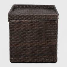 4 out of 5 stars with 16 ratings. Wicker Storage Patio Accent Table Brown Threshold Target