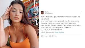 Jun 13, 2021 · vitão usou seu perfil oficial no instagram, na madrugada deste domingo (13), para fazer uma carta aberta para a namorada, luísa sonza. Thaylise Pivato Fala Sobre Ser Chamada De Ex De Vitao Me Deixa Quieta Revista Glamour Celebridades