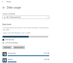 Windows 10 Features An Easy Way To Monitor And Control Data Usage If You Do Not Have An Unlimited Data Package Or Plan To Mo Windows 10 Data Internet Settings