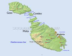 Malta Physical Map