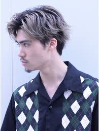 ガズル ハラジュク guzzle harajuku 3dハイトーンリバースセンターパート メンズ 髪 髪型 メンズ リバース