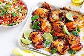 Sweet And Spicy Chicken With Asian Slaw Recipe Sweet And Spicy Chicken Asian Slaw Spicy Chicken