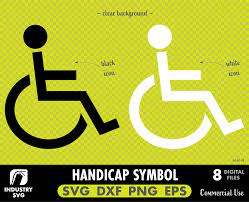 Handicap Svg Handicap Logo Handicap Tag Wheelchair Svg Etsy Svg Digital Clear Background