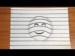 In this instructable i will show you how to turn a.jpg scan of your dr… 3d Trick Art On Paper Realistic Cube Youtube Emoji Art 3d Drawings Easy Drawings