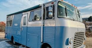 Image result for Blue 1968 Motor Home