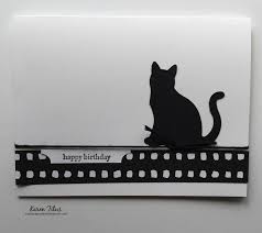 The balloon, gift, and hat are all cut out from one of the sheets in that paper. 13 Quick Easy Cat Cards