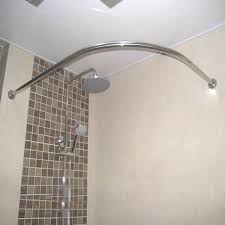 Thickening 304 Stainless Steel Curved Shower Curtain Rod Customize Tile Drill Bit Inshower Curtain Poles Fr Shower Curtain Rods Shower Curtain Track Shower Rod