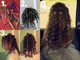 X Curls Made With Straws X Made By Me Straw Curls Curly Hair With Straws Curling Hair With Straws