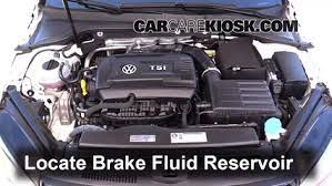 Do not fill above the max line. 2015 2019 Volkswagen Gti Brake Fluid Level Check 2016 Volkswagen Gti S 2 0l 4 Cyl Turbo Hatchback 4 Door