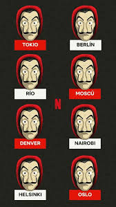 Atracadores De La Casa De Papel Stickers Duvar Kagitlari Cizilecek Seyler
