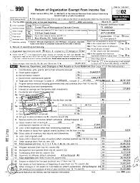 Form 990 Return of Organization Exempt From Income Tax OMB No 1545-0047 ~00  Under section 501(c), 527, or 4947(a)(1) of the Inte