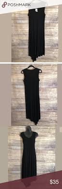Cable Gauge Black Maxi Dress Asymmetrical Hem Fashion Clothes Design Fashion Design