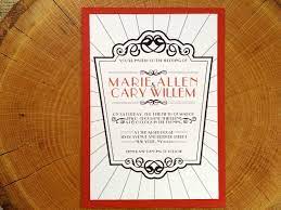 Invitation Art Deco Old Hollywood Glam Black Red Wedding Invitation Roaring Twenties 1920 S Vi Art Deco Invitations Red Wedding Invitations Old Hollywood Glam