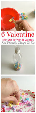 Our Valentine Minute To Win It Party Kid Friendly Things To Do Valentine Party Game Valentines Games Valentines School