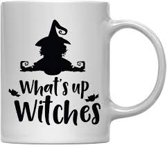 This halloween season, i shared how i decorate my coffee bar in my kitchen for the spooky season. Andaz Press 11oz Halloween Coffee Mug What S Up Witches
