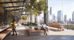 Gallery Of Som Unveils Images Of Chicago Office Tower With Five Story Open Air Deck 8 Office Tower Commercial And Office Architecture Luxury Amenities
