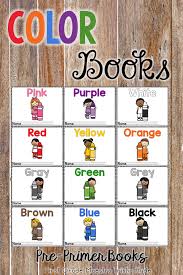 Color Books 12 Mini Books For Learning Colors Learning Colors Beginning Of Kindergarten Mini Books