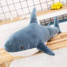 Ins 15 45 60cm Giant Shark Plush Stuffed Toy Soft Speelgoed Animal Reading Pillow For Christmas Gifts Cushion Do Shark Plush Shark Stuffed Animal Plush Animals