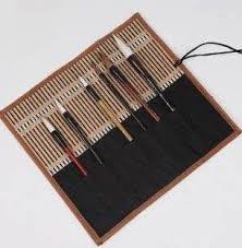 Robot Check Bamboo Brush Brush Holder Brush Calligraphy