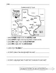Reading A Map Of Texas Map Skills 4th Grade Social Studies Social Studies Elementary